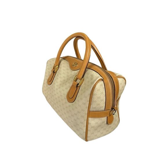 Gucci brown gg golden logo Boston bag - Picture 7 of 16